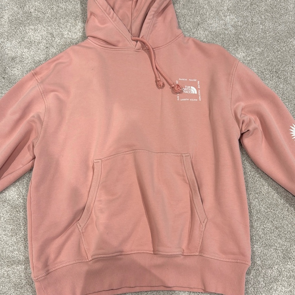 Pink The North Face hoodie